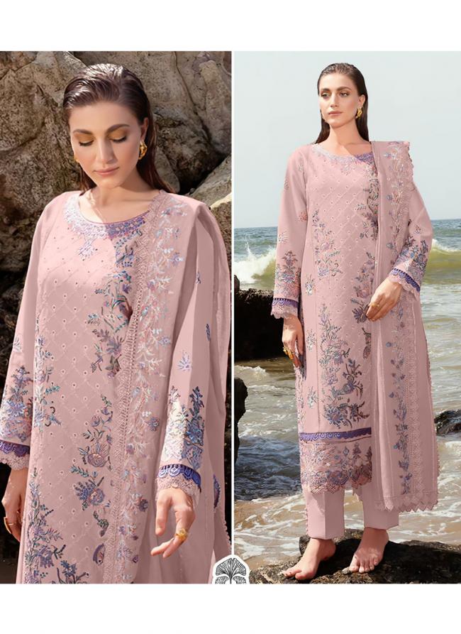 Cotton Purple Eid Wear Embroidery Work Pakistani Suit